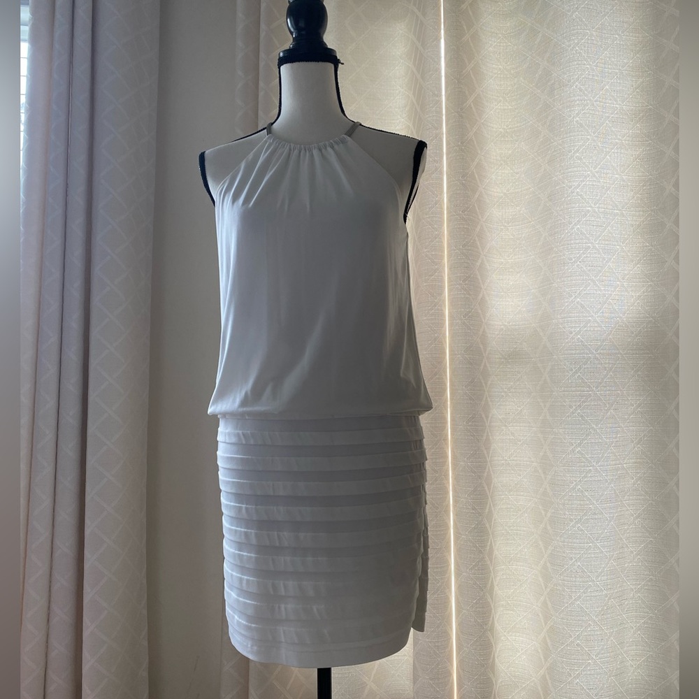 Cute WHBM dress with silver necklace detail